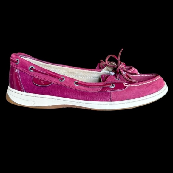 SPERRY TOP  SIDER boat shoes Lady size 11 leather/patent leather - Picture 1 of 12